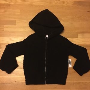 Cozy 1/4 zip fuzzy hooded sweatshirt